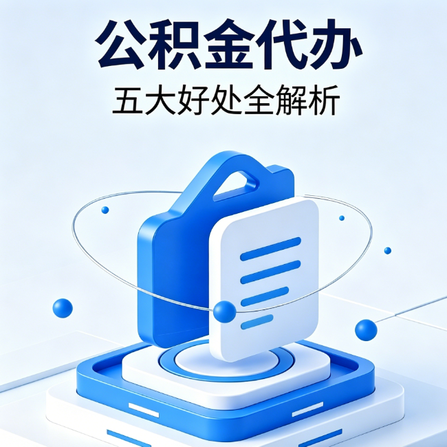 江苏公积金代办到底值不值?这5大好处让你少走弯路